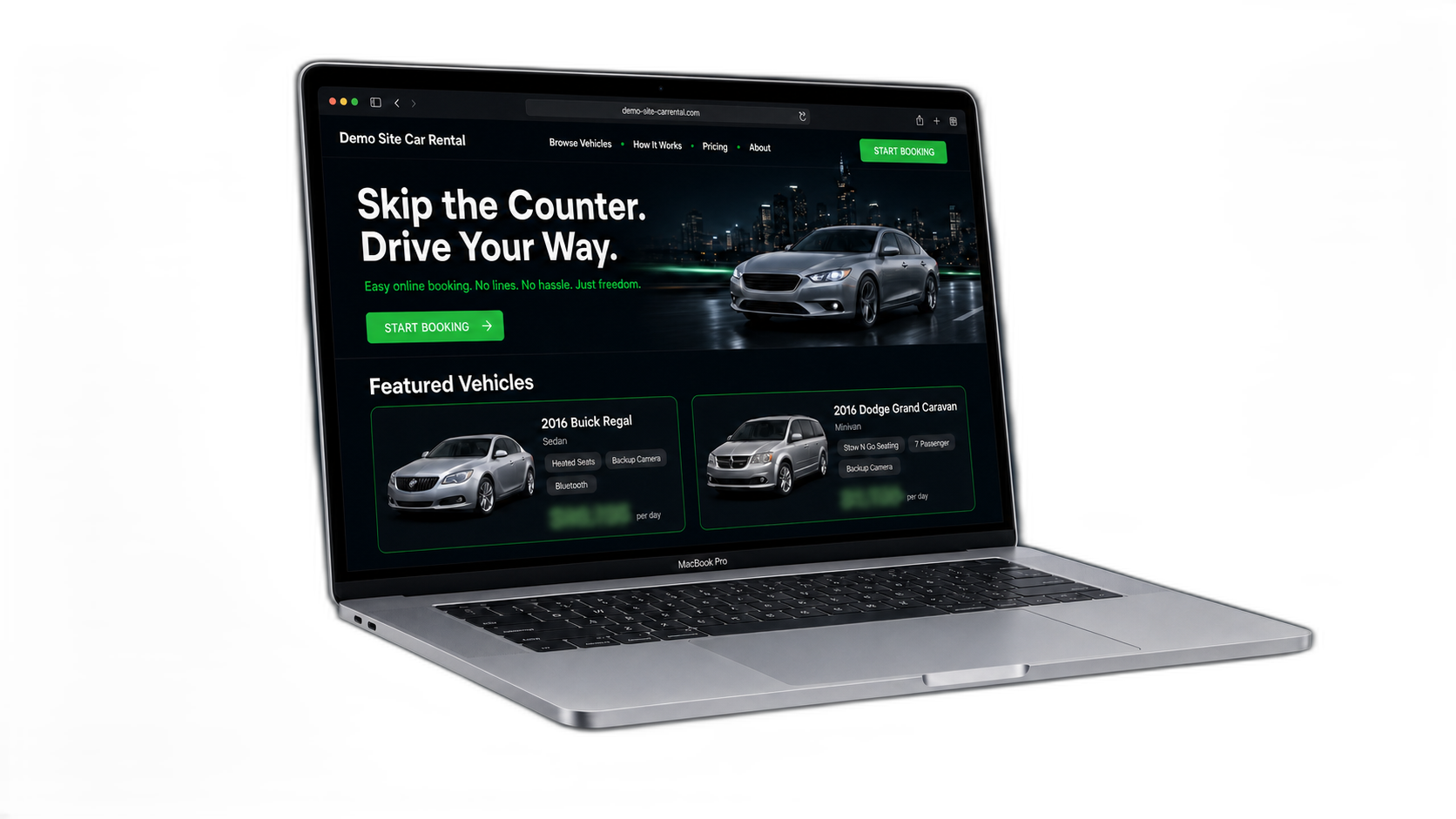 Demo Site Car Rental — powered by GetFleetly